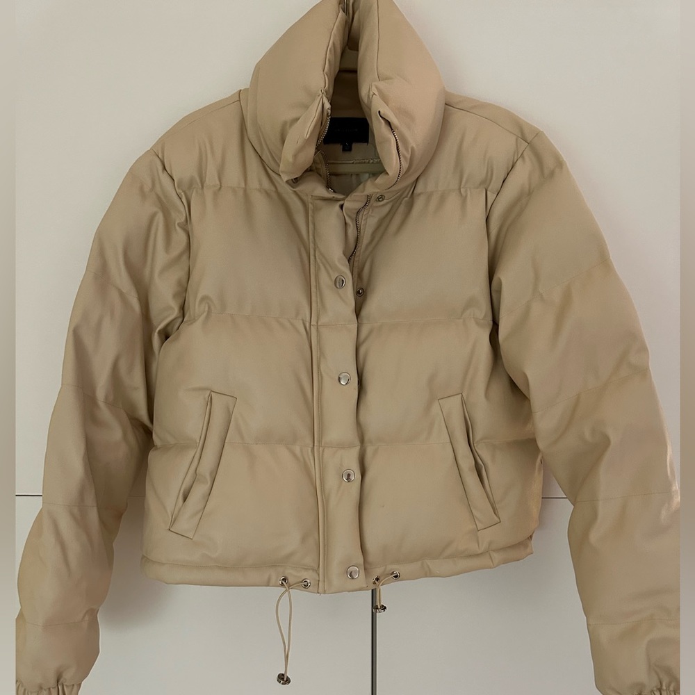 En Saison Faux Leather Puffer